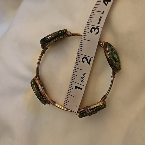 Vintage Western 12 Gauge Bullet Patina Wire Wrapped Cowgirl Bangle Bracelet - Picture 5 of 5